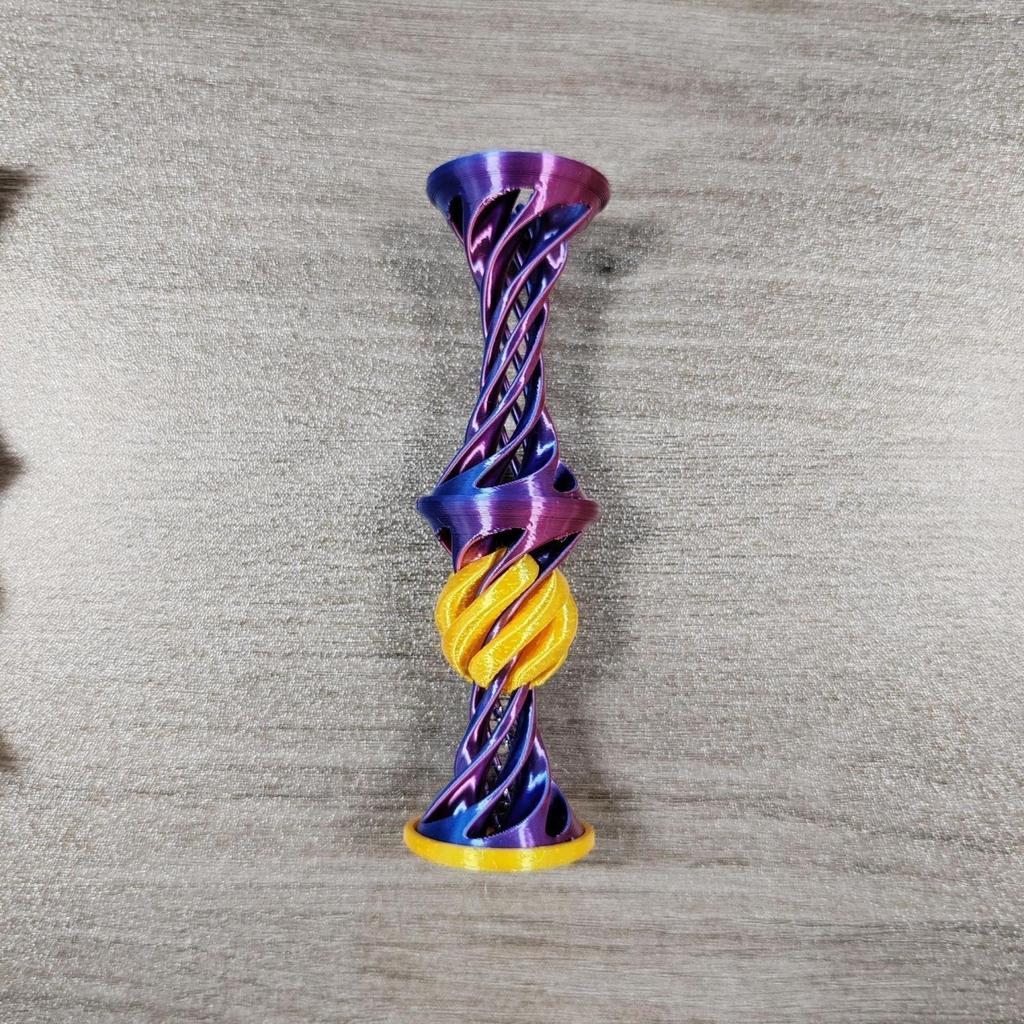 3D Printing Spiral Through the Toy Three-dimensional Can Be Catapulted Decompression Toys Novelty Office Furnishings Children's Toys