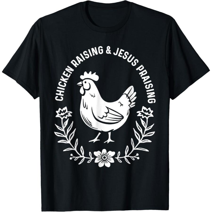 Chicken Raising & Jesus Praising T-Shirt XXXXXL чёрный