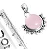 925 Sterling Silver Pendant Women Gemstone Handmade Jewelry Valentine's Day Gift Malachite Moonstone Rose Quartz Red Stone Smoky Topaz Tiger Eye