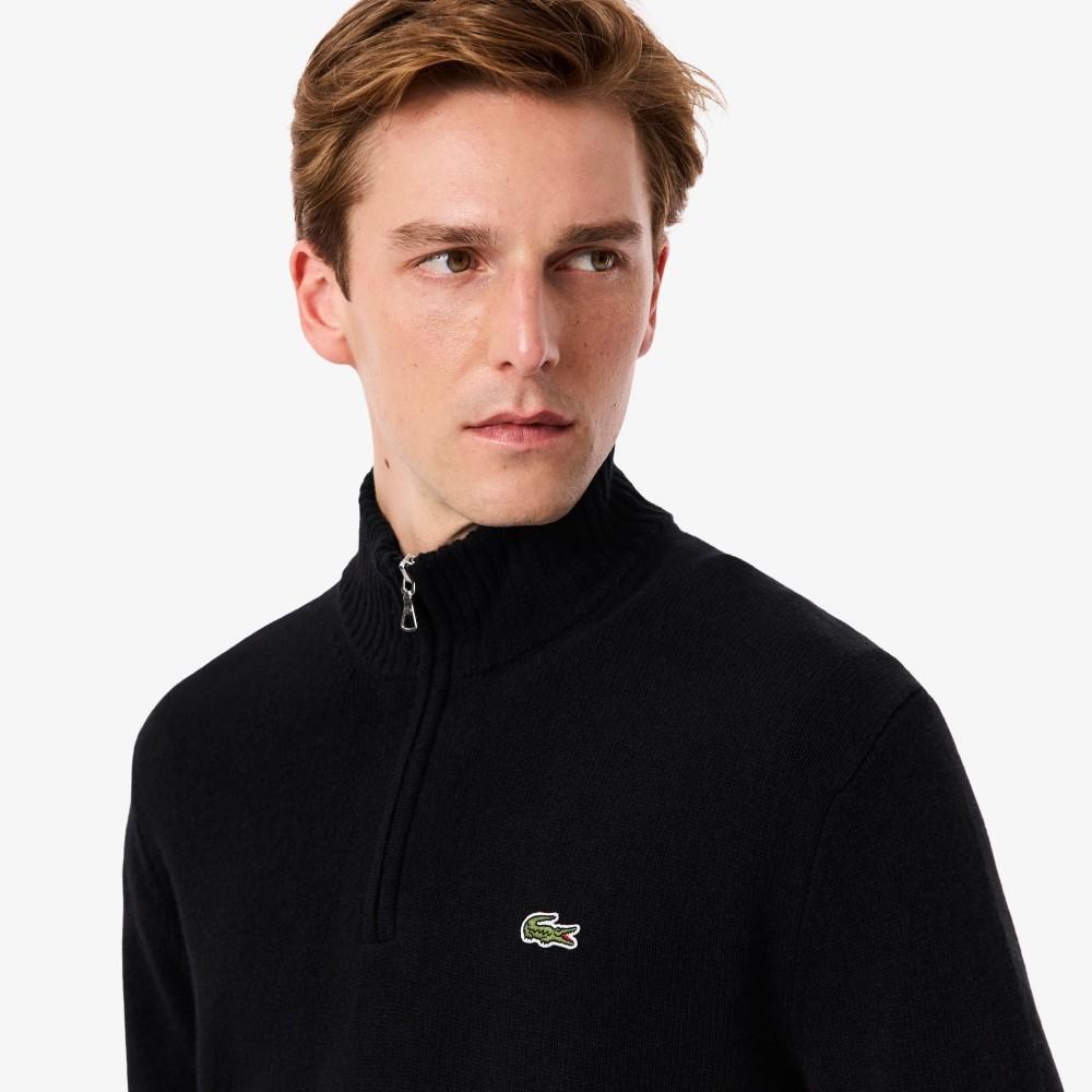 [lacoste] Men's Wool Blend Half-Zip Sweater AH3052-55N031