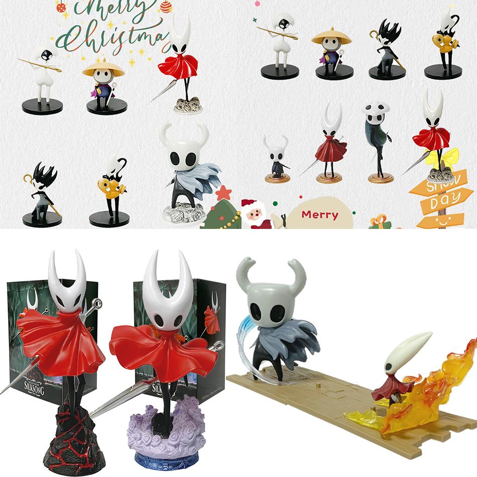 6-8pcs/set Hollow Knight Toys Anime Game Figure The Knight Action Figure Hornet/Quirrel Figurine Collectible Model Doll