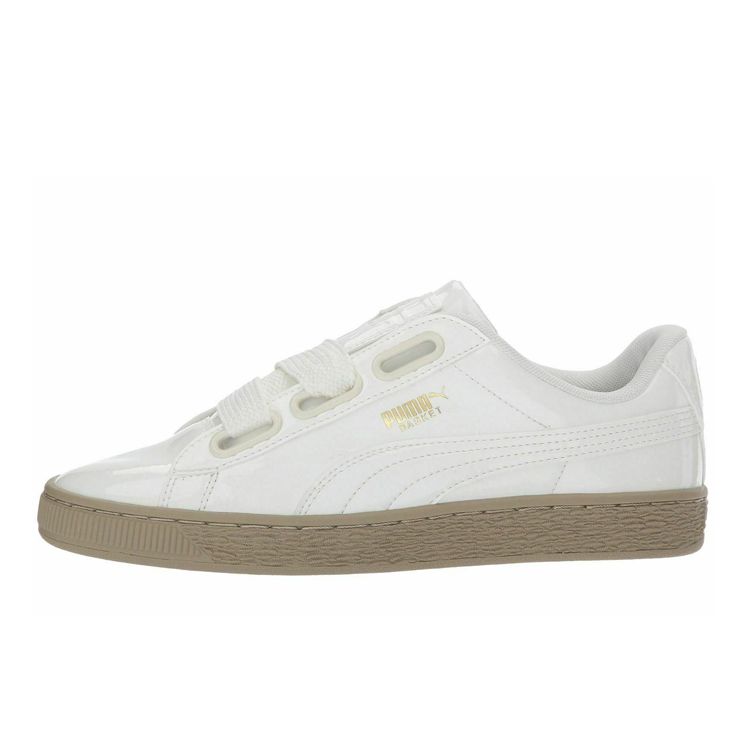 Puma Basket Heart Marshmallow Low Top Sneakers Women Sneakers White 363073-06