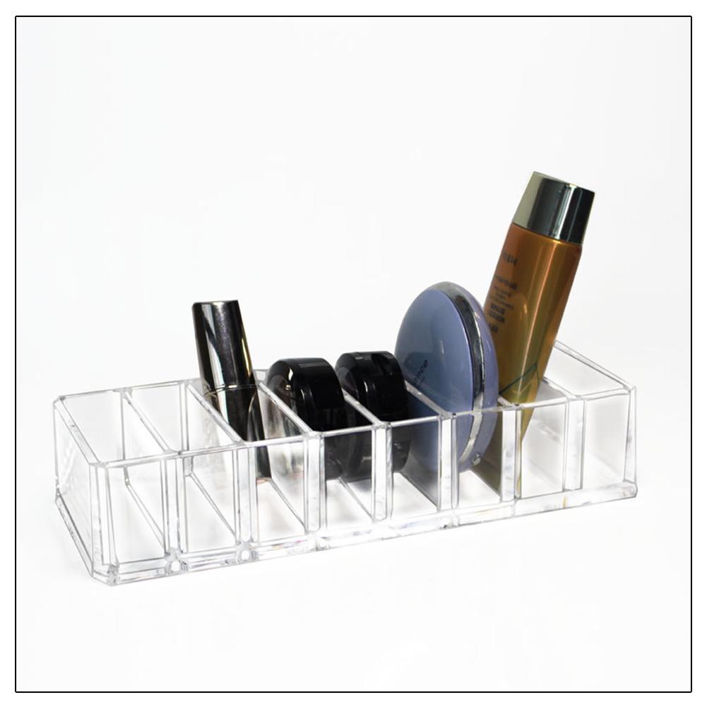 8 Slots Cosmetic Organizer Powder Storage Box Household Women Makeup Tool Case Cosmetic Storage