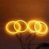 SMD Cotton Light LED Angel Eyes White and Yellow DRL Kit For BMW X3 F25 2010 2011 2012 2013 2014 Xenon Headlight Car Accessories