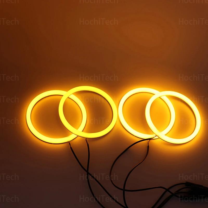 SMD Cotton Light LED Angel Eyes White and Yellow DRL Kit For BMW X3 F25 2010 2011 2012 2013 2014 Xenon Headlight Car Accessories