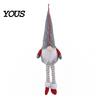 Festive Home Decor Plush Christmas Gnome Doll Decoration, Long Leg Soft Swedish Figurine, Holiday Stuffed Elf Dwarf Ornament for Tiered Tray Tabletop
