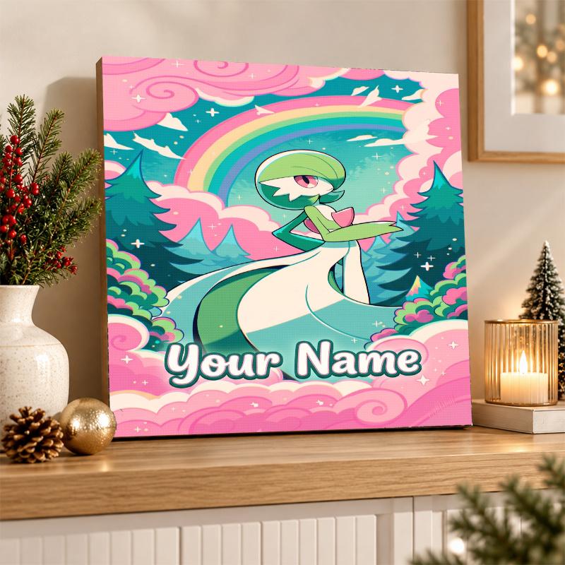 Gardevoir Custom Name Diamond Painting Personalized 5D Full Drill DIY Diamond Art Home Decor