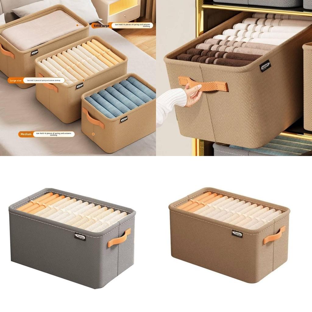 Modern Minimalist Fabric Storage Bin With Foldable Design For Clothing And Toy Organization