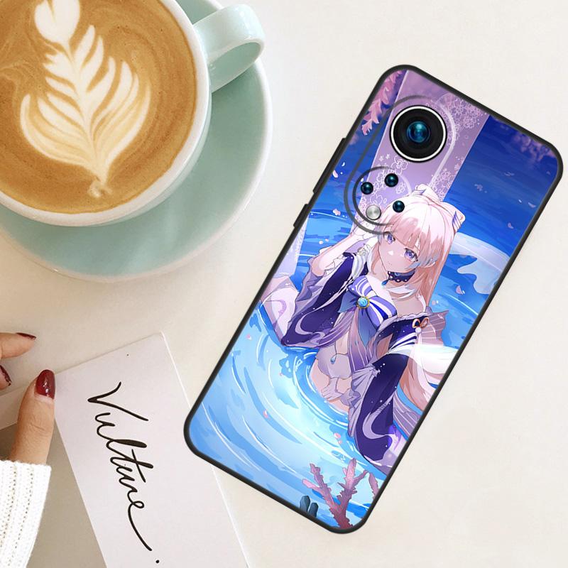 Genshin Impact Sangonomiya Kokomi For Honor Magic 7 Lite 6 8 Pro Case For Honor 400 200 50 70 90 X8c X8b X9a X9b X9c X9d Win RT