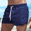 Shorts de Plage et de Surf d'Été Taille Basse Élastique Cordon de Serrage Respirant Bords Irréguliers sur les Côtés Maillot de Bain Homme