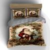 Santa-themed Holly. Bedding Duvet Cover Sets Duvet Covers Pillowcases Gifts (1 * Duvet Cover 2 * Pillowcases, Without Duvet Insert)