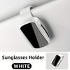 1pc YALIS Car Glasses Holder - Oval Durable ABS Resin, Easy Installation Suitable for All Models, Premium Fashion Glasses Clip