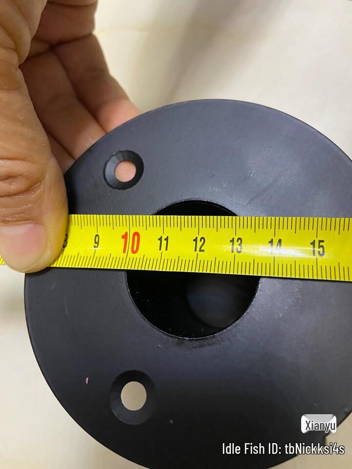 Iron Three-Hole Speaker Base, 10cm Diameter, 8cm Height, Metal Tray Speaker Accessory