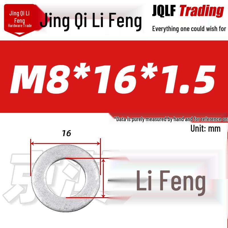 Горячеоцинкованная плоская шайба класса 4.8, GB97, Металлическая шайба для винта M8-M30