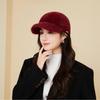 New Plush Casual Women's Baseball Cap for Winter Versatile Korean Hat Autumn Fashion Baseball Cap Warm