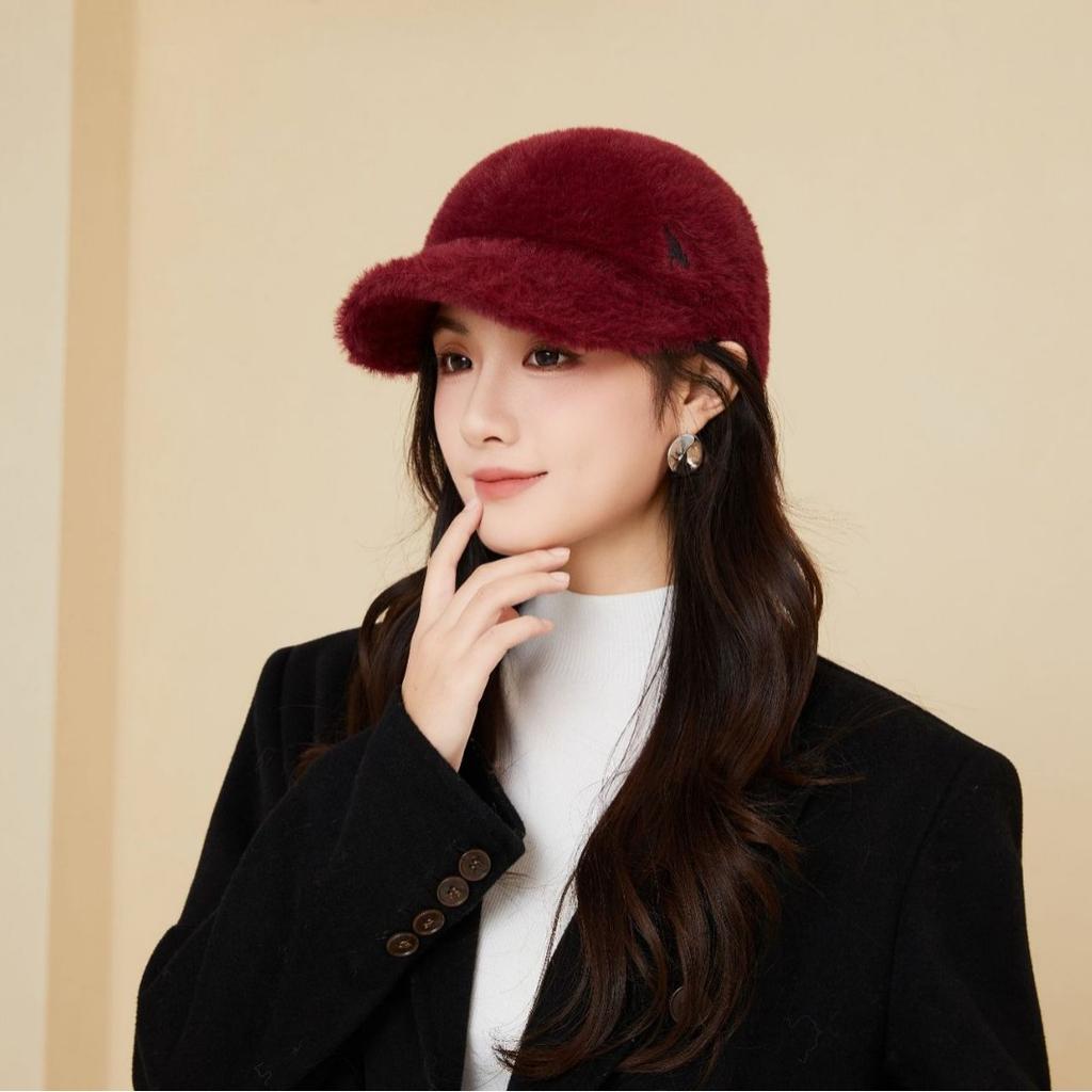 Új Plüss Alkalmi Női Baseball Sapka Télre Sokoldalú Koreai Sapka Őszi Divat Baseball Sapka Meleg