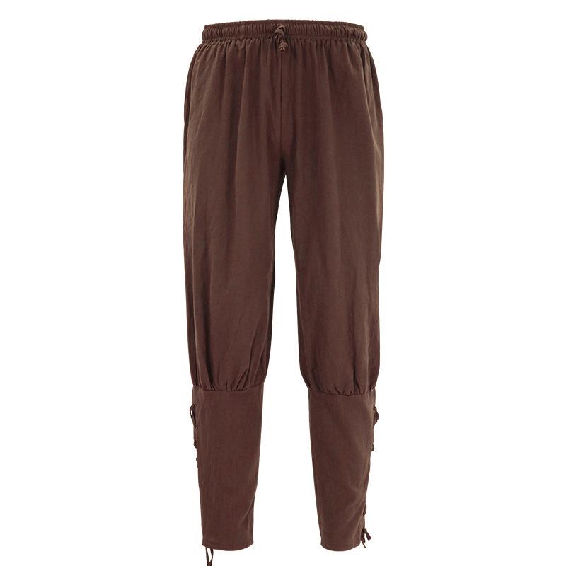 Men's Casual Pirate-Style Ankle Strap Quick Dry Pants for Summer