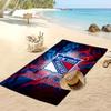 New York Rangers Custom Beach Towel, Print Your Name Text Lightweight Absorbent Towel for Swimming Travel