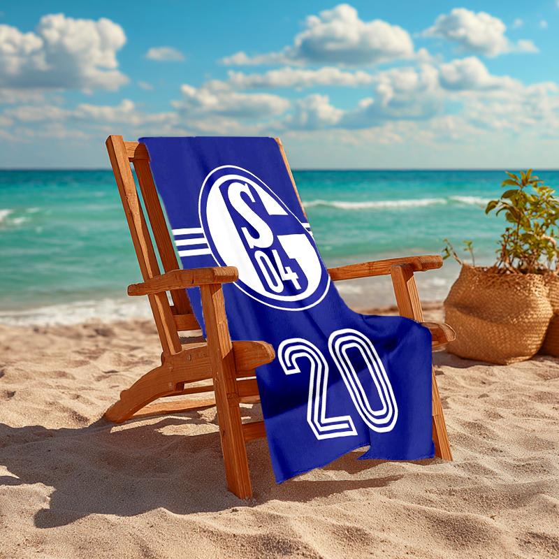 1pc Football Team (48) Beach Towel, Comfortable and Thick, and Swimming/Bath/Picnic/Camping Towel, Suitable for Seaside Beaches