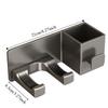 Wall Mounted Storage Bracket Multi-Functional Blower Holder Hair Dryer Shelf  Home Bathroom