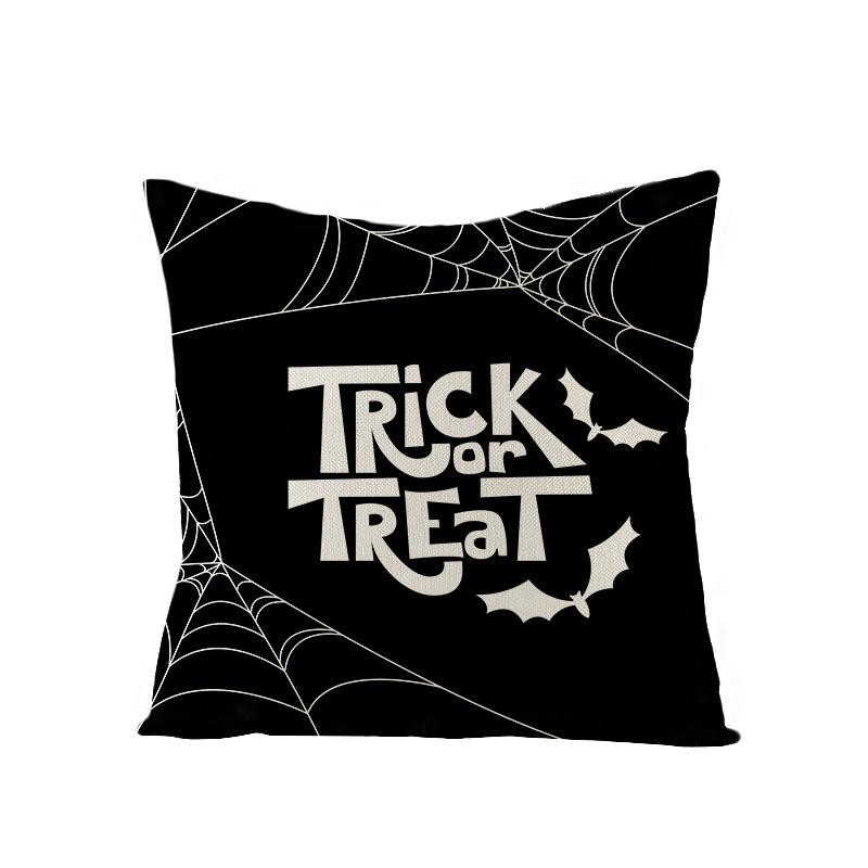 Neue Halloween Polyester Kissenbezug Zuhause Zuhause Schlafzimmer Sofa Kissen Lendenkissenbezug