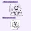 Wall Halloween Skeleton Decal With Selfadhesive Pvc Material For Decoration Home