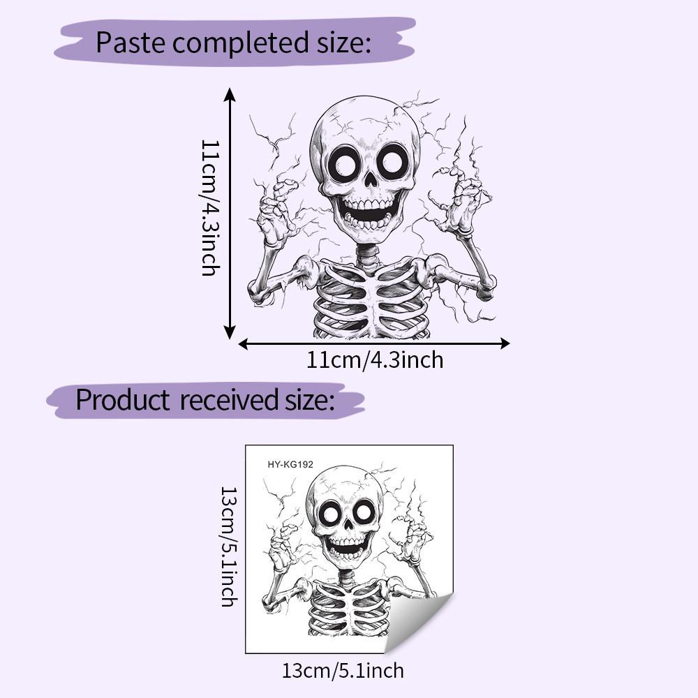 Wall Halloween Skeleton Decal With Selfadhesive Pvc Material For Decoration Home