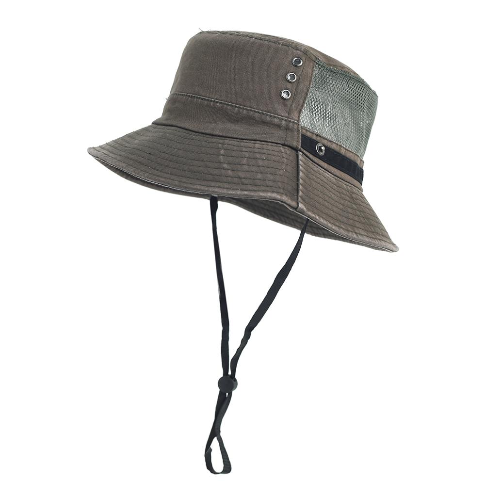 Cappelli a Secchiello in Cotone Lavato Primavera Estate Cappellino da Esterno Casual Uomo Donna Cappello Panama Cappello da Esterno