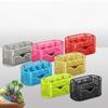 Wholesale Metal Pen Holder Creative Desktop Storage Nine Grid Multi Functional Pen Holder Storage Box Student Stationery Supplies YLE238