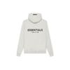 Fear of God Essentials SS21 Fleece-Lined Plain Pullover Hoodie Unisex Tops Light-Heather-Oatmeal FOG-SS21-593
