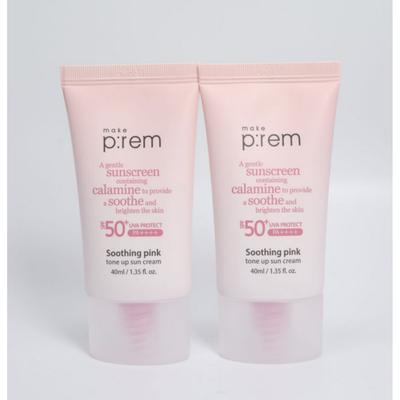 [1+1] Vital Tone Up Anorganische Auto] Beruhigende Rosa Aufhellende Sonnencreme 40ml