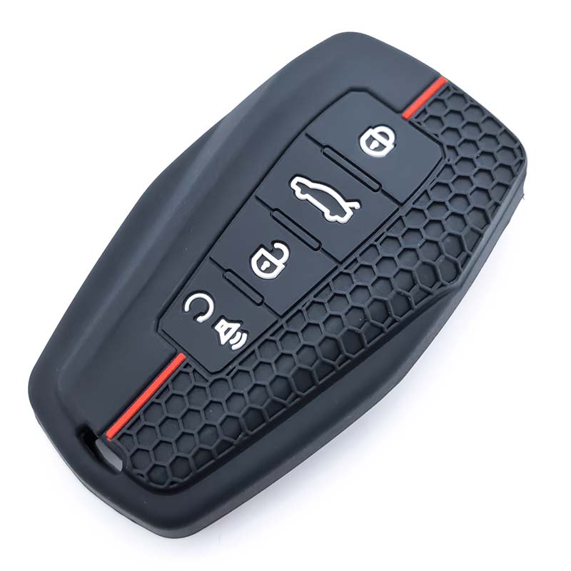 Silicone Car Remote Key Case Cover For Geely Emgrand X7 Ex7 Coolray - Auto Styling Fob Keychain Protective Accessories
