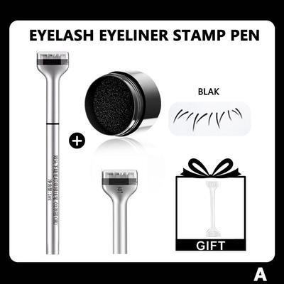 1 Set Lower Eyelash Stamp Professionnelle Eyelash Seal And Sweat Eyeliner Eye Quick Proof Pen M H0Q6