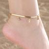 Four Leaf Clover Crystal Charm Bracelet Women's Double Layer Snake Chain Bracelets Lucky Stainless Steel Jewelry
