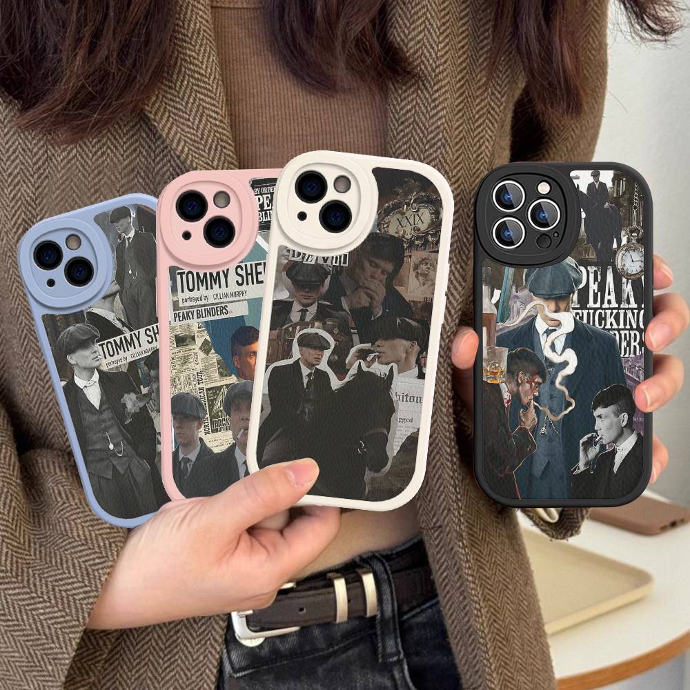 Movie P-Peaky B-Blinders TV Phone Case For IPhone 16 15 14 13 12 11 Pro Max Plus Soft Leather Cover