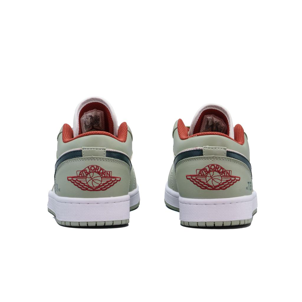 Jordan Air Jordan 1 Leather Cushioning Abrasion Resistant Cushioning, Wear Resistant Low Top Vintage Basketball Shoes 553558-133(Team1104)
