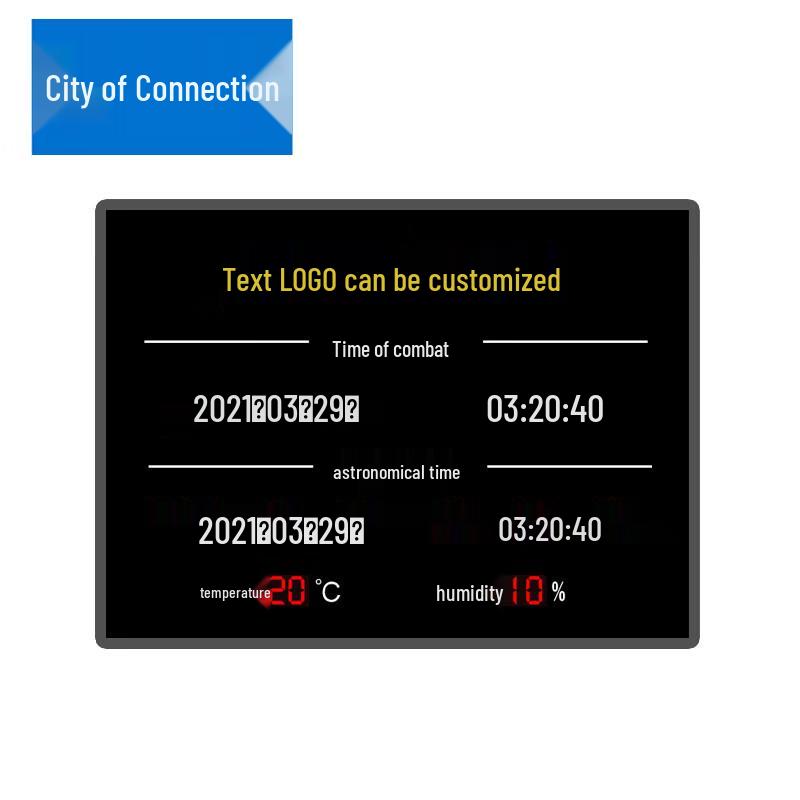 Military-Grade GPS Beidou LED Timing Display