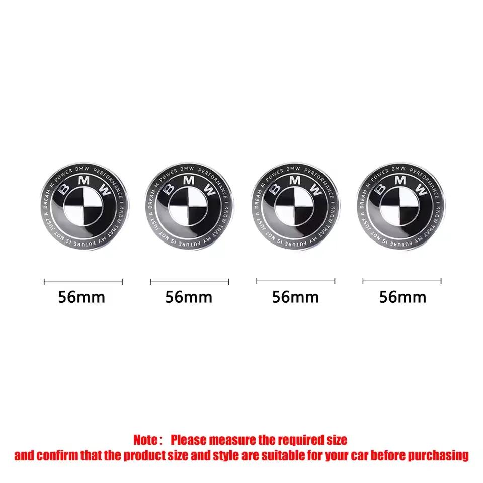 4Pcs 56/68mm Car Wheel Center Hub Cap For BMW MIni Logo E46 E36 E34 F10 E90 F30 E60 F30 E53 E30 E92 E87 X1 X2 X3 X4 Accessories