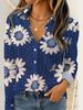 Women Long Sleeve Shirt Fashion Elegant Floral Print Blouse Elegant Casual Daily Wear Spring Autumn Blouse Tops Office Lady 2026