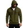 Men's Quarter-Zip Pullover Hoodie Casual Trendy Sweatshirt for and Winter