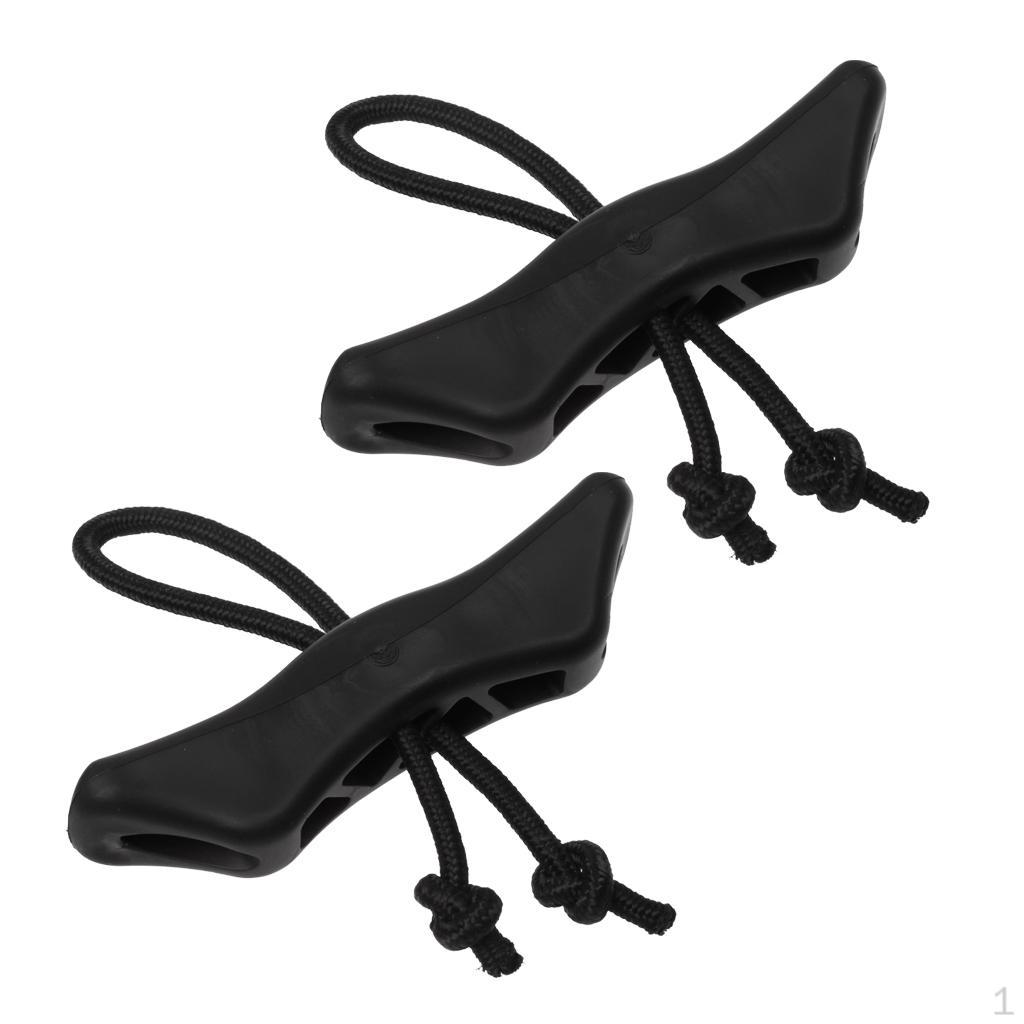 

Kayak Toggle Handles 2 Pack Carry Loop Canoe Universal, Kayak, Black