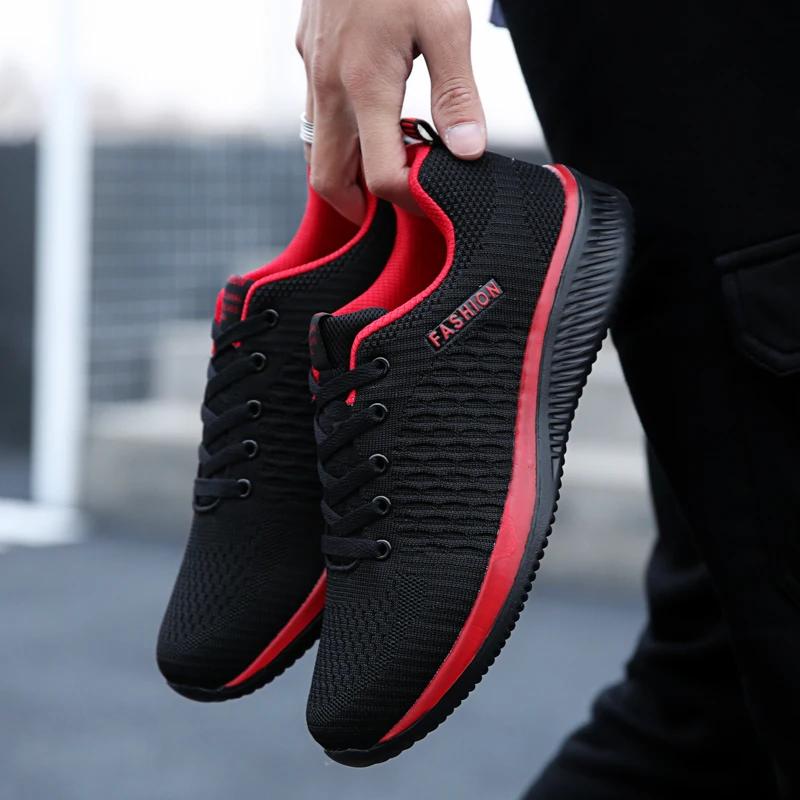 Athletic Shoes For Men Shoes Sneakers Black Casual Men Women Knit Sneakers Breathable Athletic Running Walking Gym Shoes