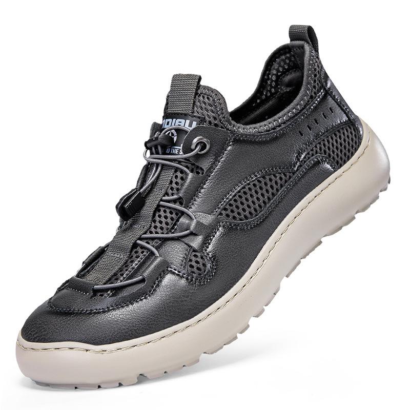 

Amazon hot-selling men s shoes summer breathable casual sports shoes fly-woven mesh shoes men s large-size walking shoes batch 38 сірий колір