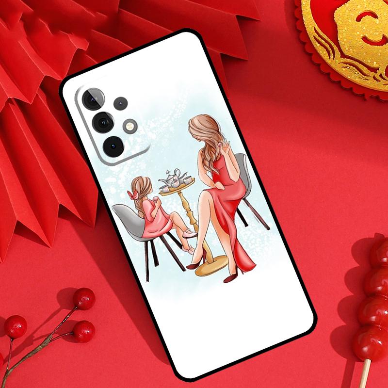 Super Mom Baby Girl Son Daughter Case For Samsung Galaxy M55 M35 M15 M11 M12 M13 M14 M06 M16 M36 M56 M31 M53 M32 M52 M34 M54