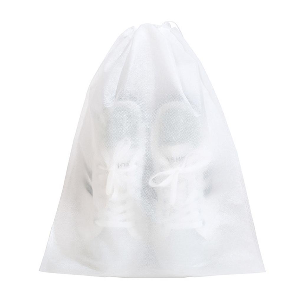 50pcs Travel Shoes Organizers Disposable Shoe Storage Bags Portable Drawstring Bags for Drying Shoes Luggage Organizer