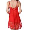2 Pcs/Set Lady Pajamas See-through Mesh Sexy Lace Night Dress Set for Sleeping