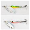 5Pcs 5.7CM/9G Fishing Lure with Spinner Blade Hook Long Casting Metal Rotating Sequin Spoon Spinnerbait Bass Pike Walleye Fishing Accessories