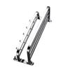 Double Towel Rack Foldable Adhesive 304 Stainless Steel Wall Towel Shelf with Hooks for Bathroom