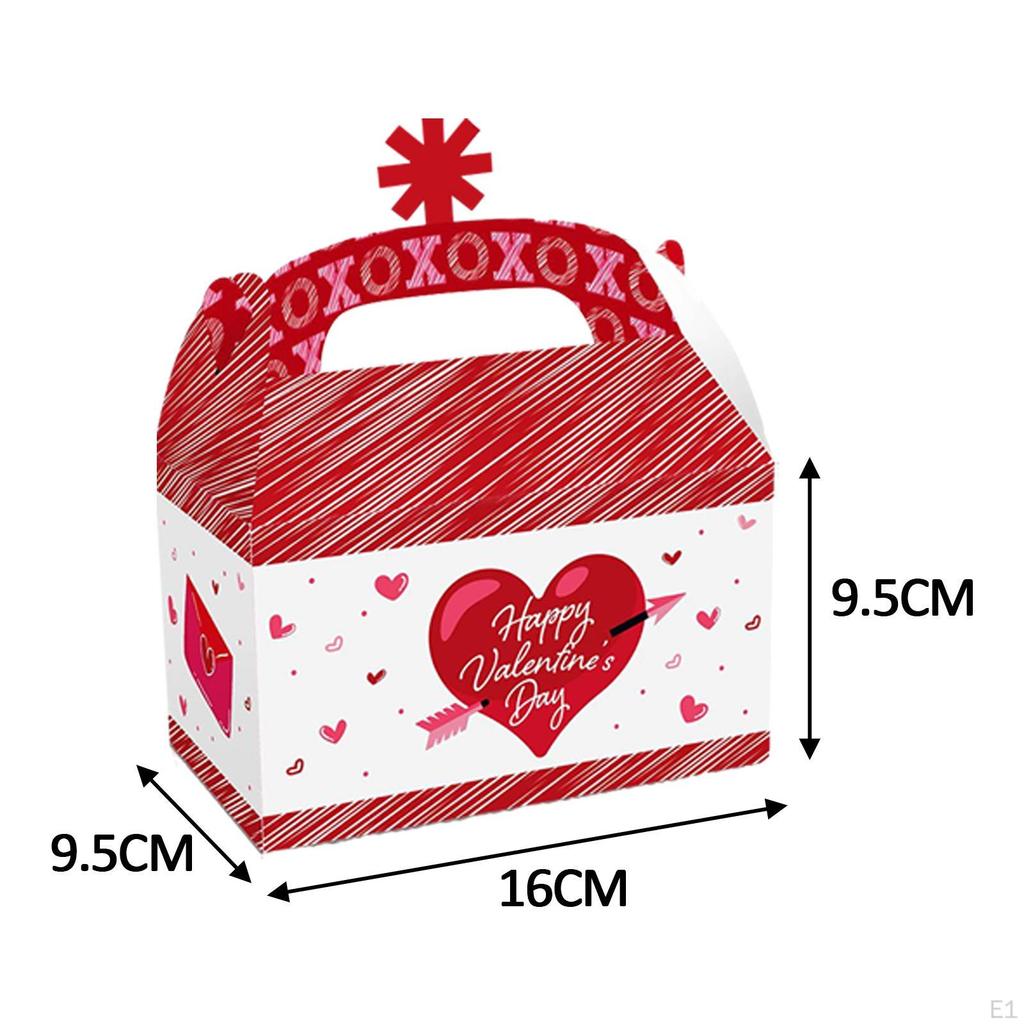 12 Pieces Valentine's Day Treat Boxes, Party Favors Box Containers, Portable Paper