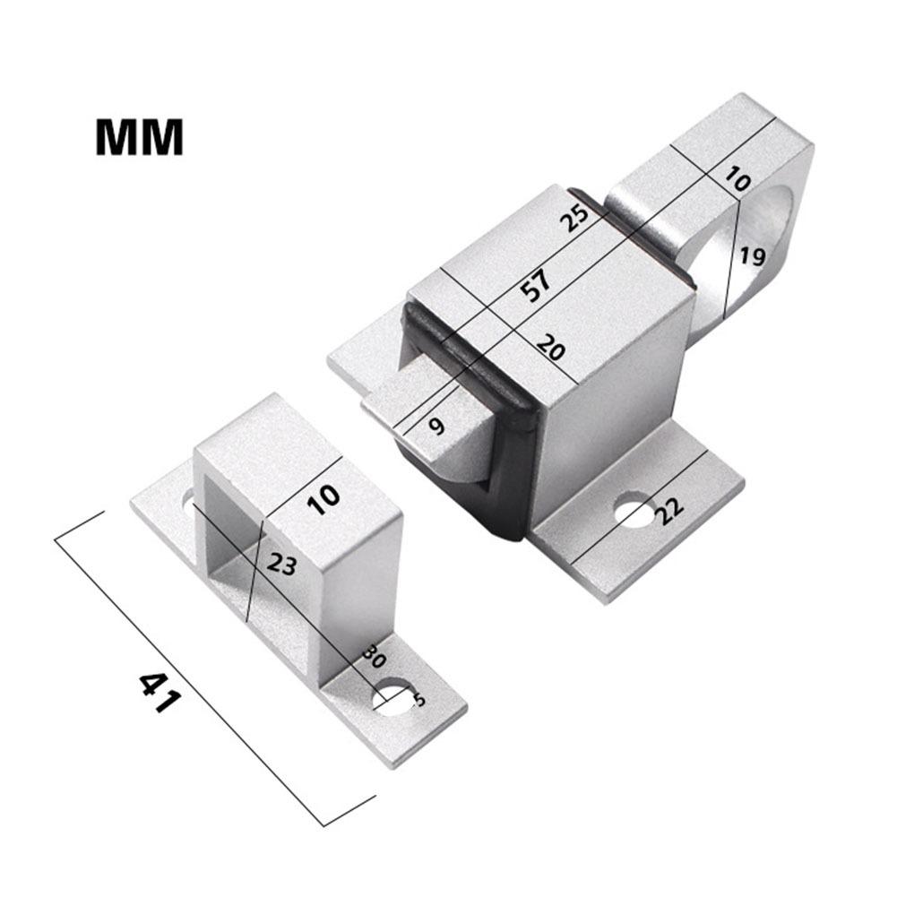 5PCS Automatic Door Latch Bolt Security Window Door Spring Bounce Lock Aluminum Alloy Anti-Theft Gate Automatic Latch Lock